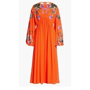 ASOS | Dresses | Nwt Asos Womens Maxi Dress Cocktail Blue Embroidered Sheer  Size 2 Zipper | Poshmark